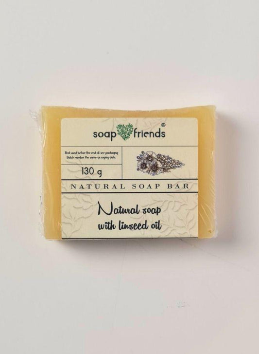 Soap&Friends Natural Grey Soap with Linseed Oil