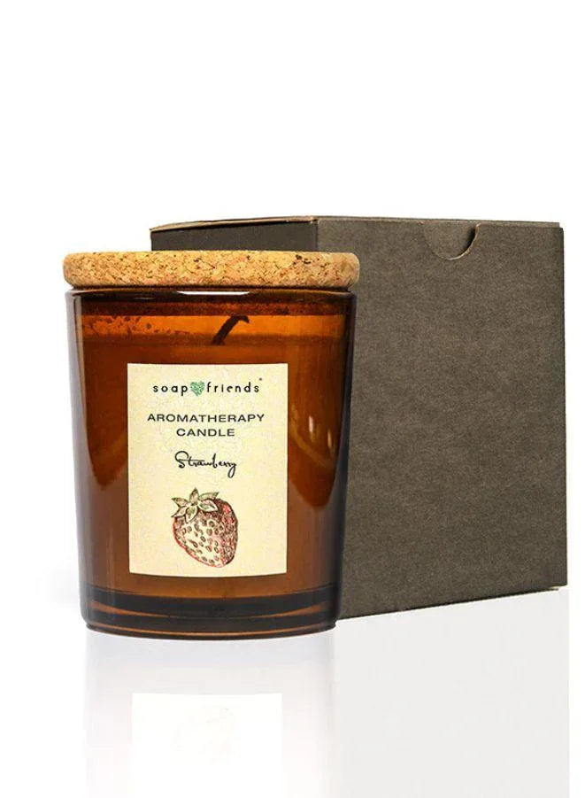 Soap&Friends Strawberry Delight Aromatherapy Candle with package box