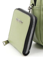 حقيبة R Roncato الجلدية مع حقيبة صغيرة