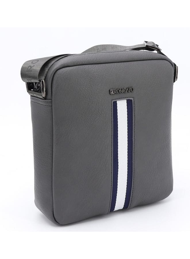 R Roncato All time favorite Grey Color Leather Handbag for Men - Ideal for any Occasion Fatio General Trading