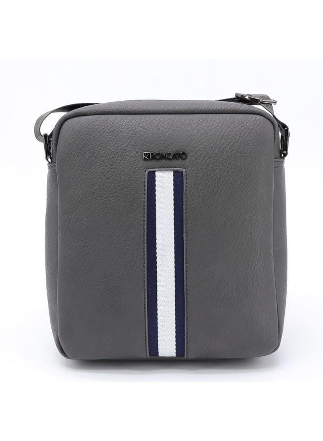 R Roncato All time favorite Grey Color Leather Handbag for Men - Ideal for any Occasion Fatio General Trading
