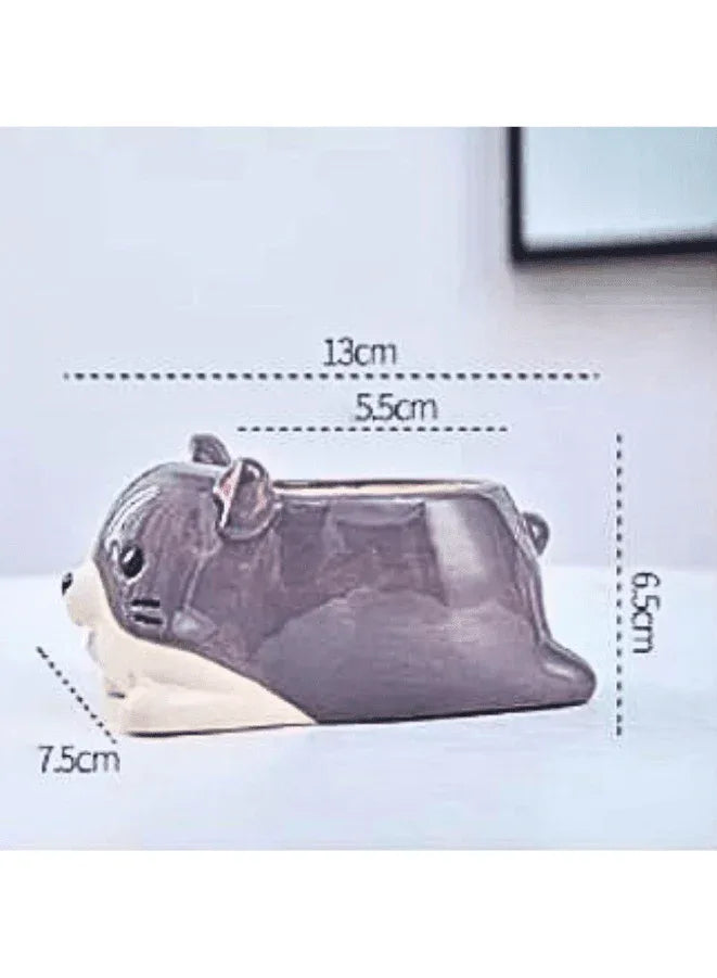 Cute Indoor Plant Pot, Succulent Pots with Drainage Hole, Dog