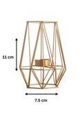Elegant Metal Candle Holder - Stylish and Functional Home Decor Accent (Gold Color)