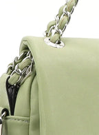 حقيبة R Roncato الجلدية مع حقيبة صغيرة