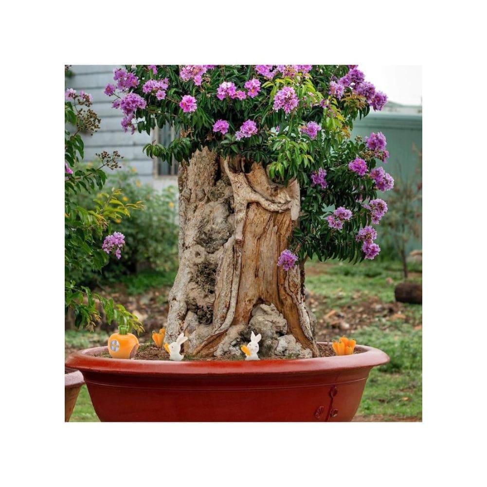 Radish Bunny Ornaments, Miniature Fairy Garden Ornaments, Cute Rabbits and Carrot House for Plant Pot, Home Decoration, Simulation Model Decoration, Bunny 3 Fatio General Trading