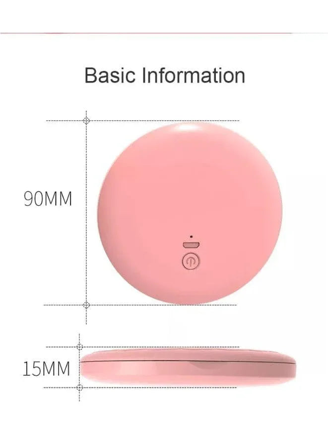 Rechargeable Compact Mirror with Light,1x/2x Magnification, Dimmable Lighted Travel Makeup Mirror,LED Compact Mirror for Purses,Pocket,Touch Switch,Type-c Charging,Daylight,Portable,Handheld, White Fatio General Trading