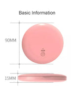 Rechargeable Compact Mirror with Light,1x/5x Magnification, Dimmable Lighted Travel Makeup Mirror,LED Compact Mirror for Purses,Pocket,Touch Switch,Type-c Charging,Daylight,Portable,Handheld, Pink Fatio General Trading