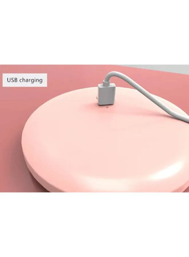 Rechargeable Compact Mirror with Light,1x/5x Magnification, Dimmable Lighted Travel Makeup Mirror,LED Compact Mirror for Purses,Pocket,Touch Switch,Type-c Charging,Daylight,Portable,Handheld, Pink Fatio General Trading