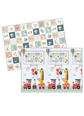 Reversible Folding Children's Waterproof and Non-toxic Double Sided Mat (200x180x1.0cm), Train Giraffe Fatio General Trading