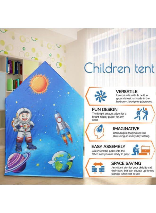 Rocket Ship Play Tent for Kid Astronaut Spaceship Space Themed Pretend Playhouse Fatio General Trading