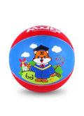 Rubber Size 3 Basketball for Kids Cartoon Ball for Indoor and Outdoor Playing (Red) Fatio General Trading