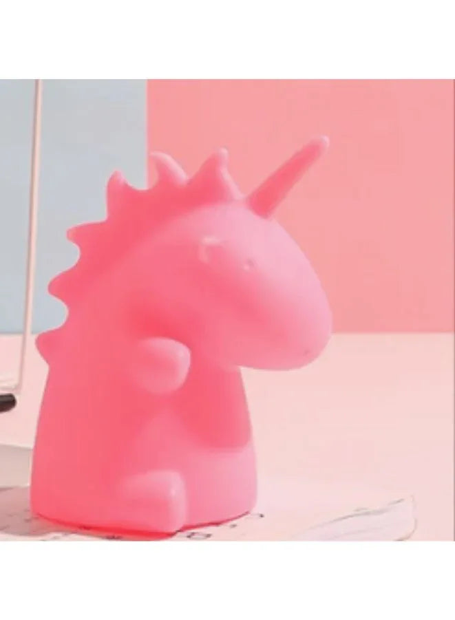 ضوء ليلي LED محمول للأطفال لغرفة نوم الأطفال، مصباح طاولة بجانب السرير للأطفال، ديناصور أزرق 