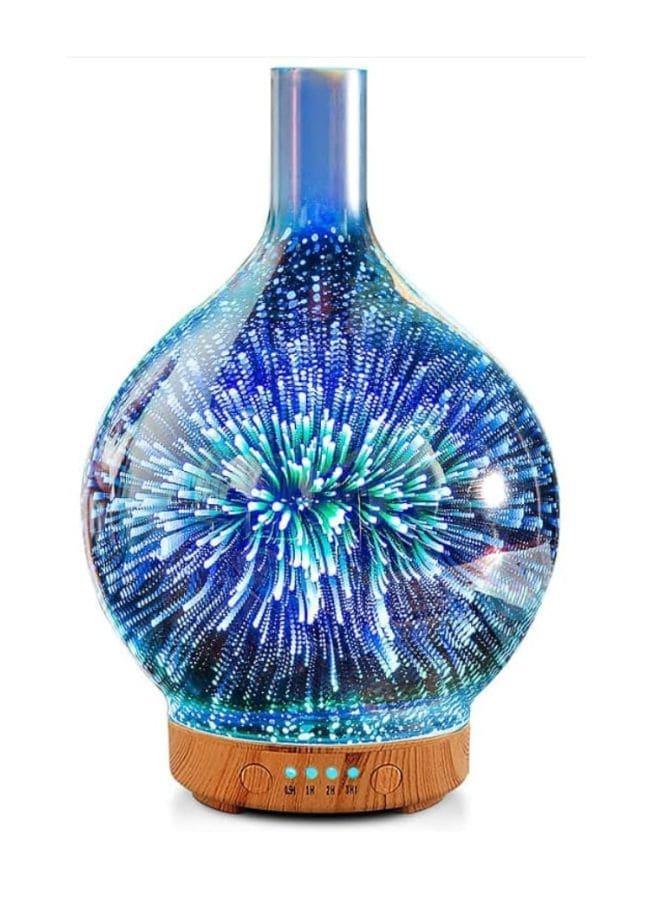 Serenity 3D Ultrasonic Glass Aroma Diffuser: Elevate Your Space with Soothing Aromas and Captivating LED Colors, 120 ML Fatio General Trading