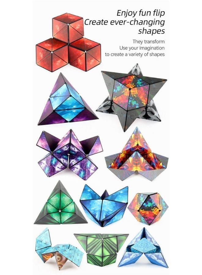 Shape Shifting Box, Fidget Cube with 36 Rare Earth Magnets - Extraordinary 3D Magic Cube – Cube Magnet Fidget Toy Transforms Into Over 70 Shapes, Design 2 Fatio General Trading