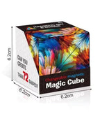Shape Shifting Box, Fidget Cube with 36 Rare Earth Magnets - Extraordinary 3D Magic Cube – Cube Magnet Fidget Toy Transforms Into Over 70 Shapes, Design 2 Fatio General Trading