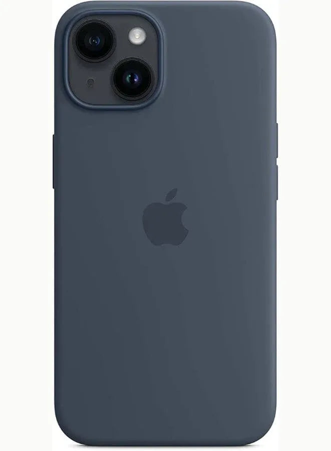 Silicone Case for Apple iPhone 14 - Storm Blue Fatio General Trading