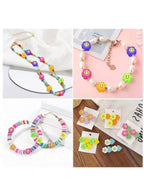 Smiley Beads for Making Bracelets Polymer Clay Beads 990 PCS 15 Styles Trendy Cute DIY Bracelet Earring Necklace Craft Making Supplies Fatio General Trading