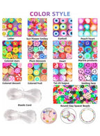 Smiley Beads for Making Bracelets Polymer Clay Beads 990 PCS 15 Styles Trendy Cute DIY Bracelet Earring Necklace Craft Making Supplies Fatio General Trading