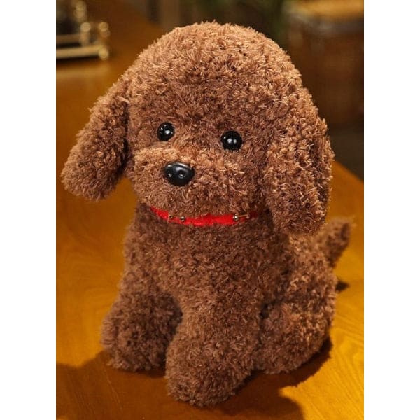 Soft and Adorable Realistic Furry Toy Dog with Pure Cotton Filling for Children Gift and Home Decoration, White Fatio General Trading