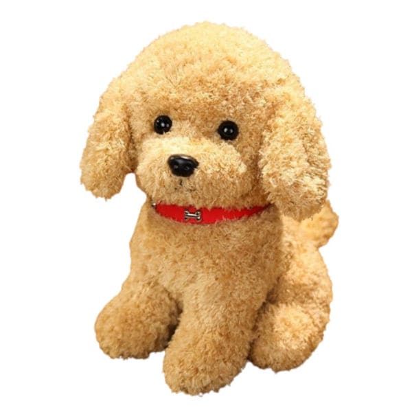 Soft and Adorable Realistic Furry Toy Dog with Pure Cotton Filling for Children Gift and Home Decoration, White Fatio General Trading