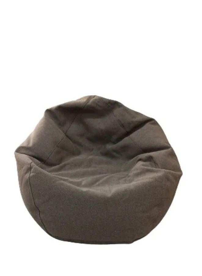 Solid Multi-Purpose Bean Bag With Polystyrene Filling, Large, Brown Fatio General Trading