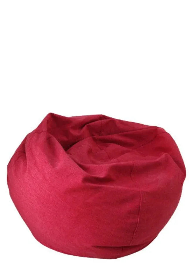 Solid Multi-Purpose Bean Bag With Polystyrene Filling, large, Red Fatio General Trading