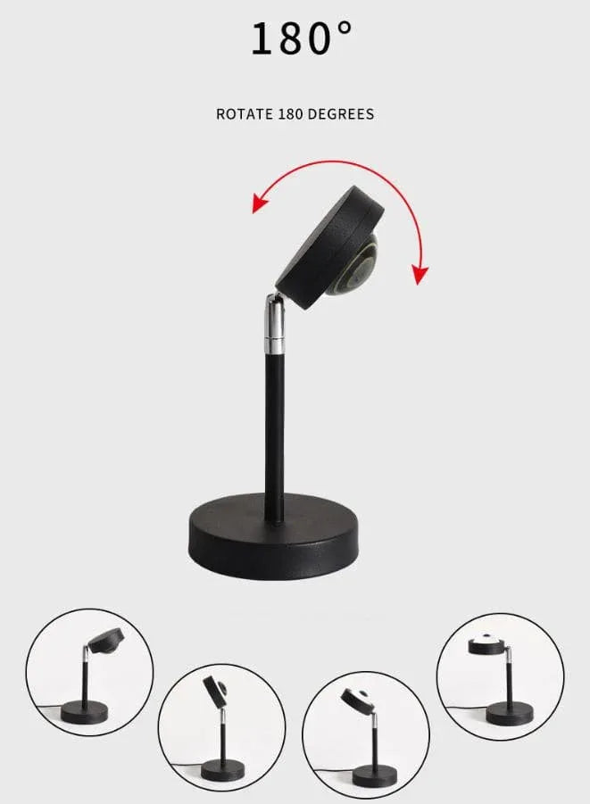 Sunset lamp Projection - 16 Colors and 4-Lighting Moods Sunset Projector lamp - 180° Flip USB Powered with Remote Fatio General Trading