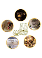 Elegant Metal Candle Holder - Stylish and Functional Home Decor Accent (Gold Color)