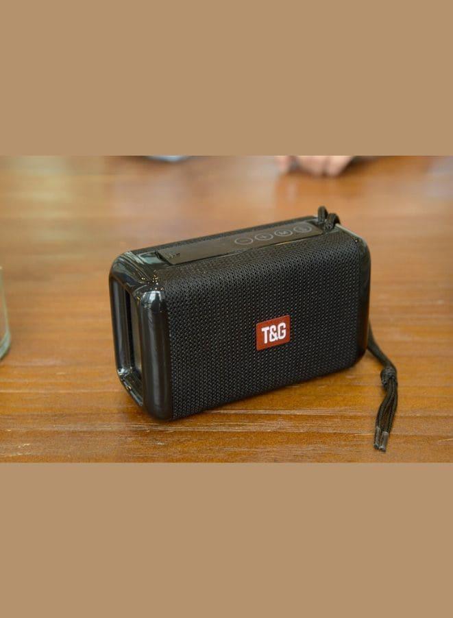 T&G Portable Wireless Bluetooth Speakers, Rich Bass Wireless Speaker with Built-in Mic for iPhone, iPad, Smart Phone, Laptops and More (Black) Fatio General Trading