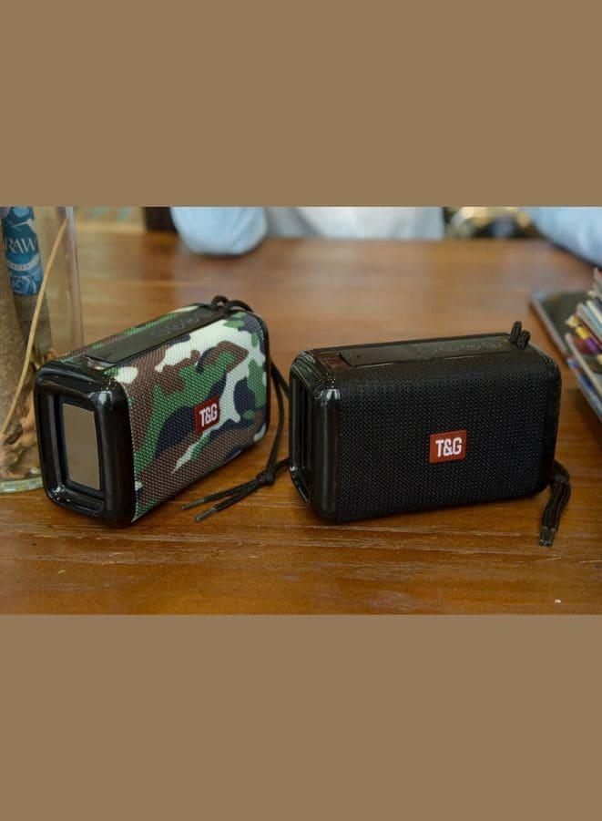 T&G Portable Wireless Bluetooth Speakers, Rich Bass Wireless Speaker with Built-in Mic for iPhone, iPad, Smart Phone, Laptops and More (Black) Fatio General Trading