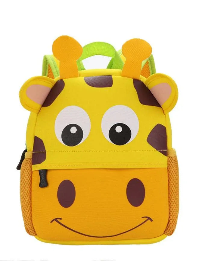 Toddler Backpack for Little Kids Water Resistance Kindergarten Preschool Cute Animal Cartoon Backpacks for Boys and Girls, Giraffe Fatio General Trading