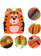 Toddler Backpack for Little Kids Water Resistance Kindergarten Preschool Cute Animal Cartoon Backpacks for Boys and Girls, Tiger Fatio General Trading