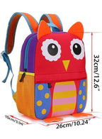 Toddler Backpack for Little Kids Water Resistance Kindergarten Preschool Cute Animal Cartoon Backpacks for Boys and Girls, Owl Fatio General Trading