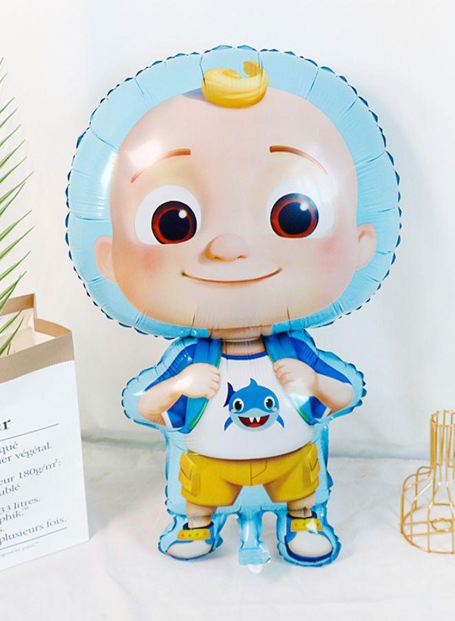 2 pc Cocomelon Character Ballon Set , Giant balloon for Kids Party, Birthday Double Sided Foil Balloon