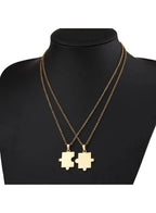 Unique Matching Puzzle Pieces Necklaces for Couples Set - Make a Statement with Your Accessories Fatio General Trading