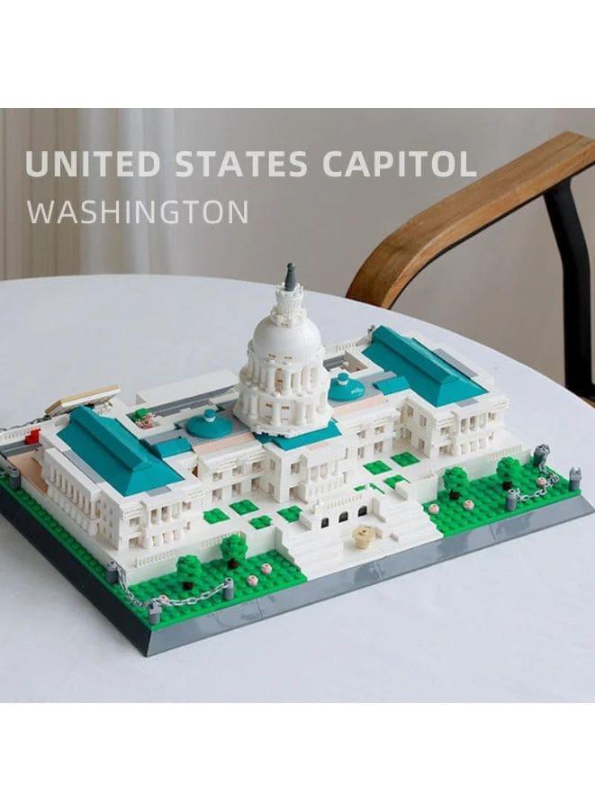 USA The Capitol Building Sets with 1074 Pieces Bricks Classic City Skyline DIY Model Kids Educational Toys and Birthday Gift Fatio General Trading