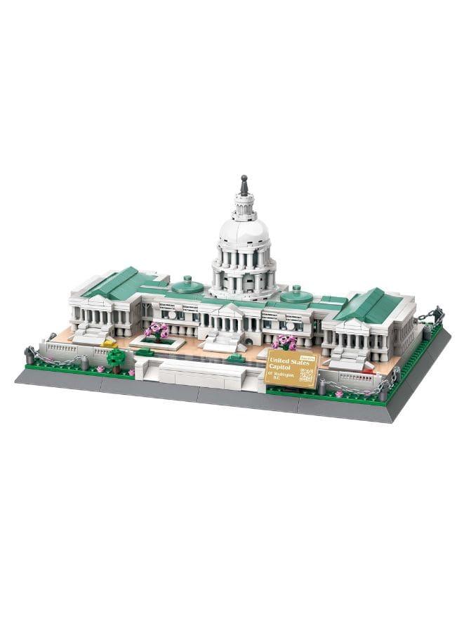 USA The Capitol Building Sets with 1074 Pieces Bricks Classic City Skyline DIY Model Kids Educational Toys and Birthday Gift Fatio General Trading