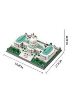 USA The Capitol Building Sets with 1074 Pieces Bricks Classic City Skyline DIY Model Kids Educational Toys and Birthday Gift Fatio General Trading
