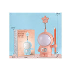 USB Rechargeable Astronaut Table Lamp, LED Table Lamp, ABS Material, USB Charging, 2 Light Modes for Home Table Fatio General Trading