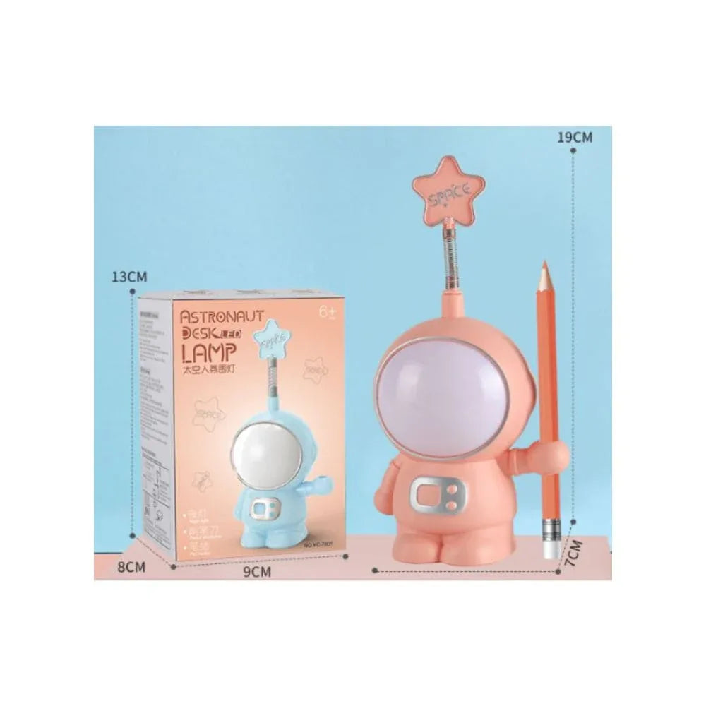 USB Rechargeable Astronaut Table Lamp, LED Table Lamp, ABS Material, USB Charging, 2 Light Modes for Home Table Fatio General Trading