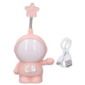 USB Rechargeable Astronaut Table Lamp, LED Table Lamp, ABS Material, USB Charging, 2 Light Modes for Home Table Fatio General Trading