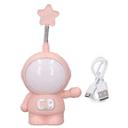 USB Rechargeable Astronaut Table Lamp, LED Table Lamp, ABS Material, USB Charging, 2 Light Modes for Home Table Fatio General Trading