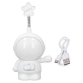 USB Rechargeable Astronaut Table Lamp, LED Table Lamp, ABS Material, USB Charging, 2 Light Modes for Home Table Fatio General Trading