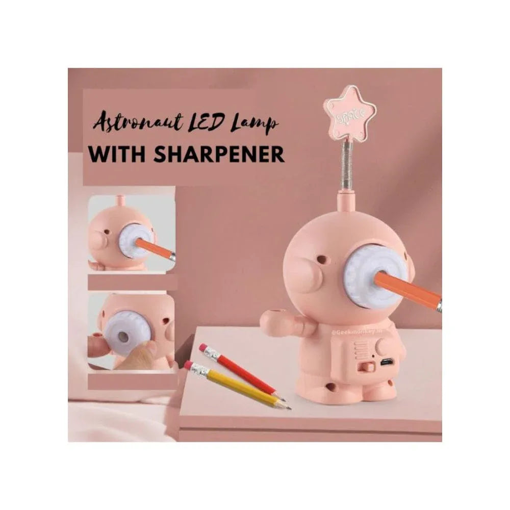 USB Rechargeable Astronaut Table Lamp, LED Table Lamp, ABS Material, USB Charging, 2 Light Modes for Home Table Fatio General Trading