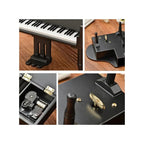 Vintage Windup Wooden Piano Music Box With Classical Music Tunes, Creative, Cute And Romantic Musical Gift for Birthday, Valentine, Christmas Fatio General Trading