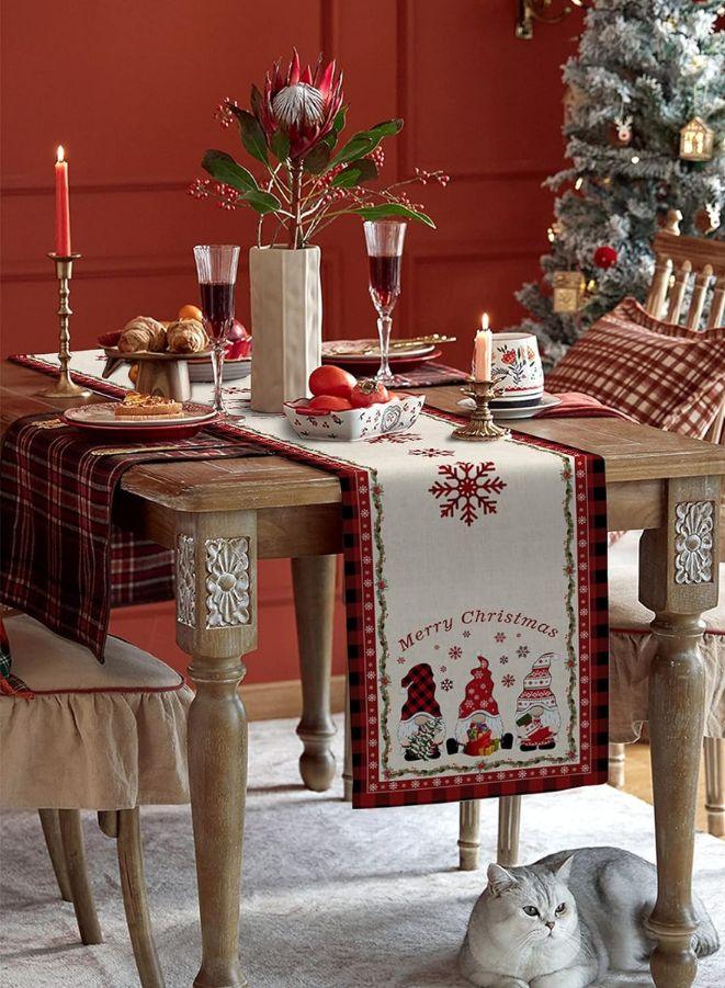 Christmas Cotton Table Runner