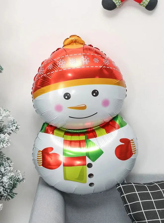 6-Piece Christmas Celebration Balloon Pack for Festive Decorations (6 Different Designs)