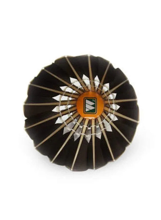 Whizz 6 PCS Feather Badminton Shuttle Goose Curving Feather Badminton Balls Sports Training Badminton Balls for Indoor Outdoor Sports, Black Fatio General Trading