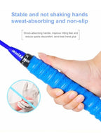 Whizz ED02 2 PCS Badminton Racket Set for Family Game, School Sports, Lightweight with Full Cover for Indoor and Outdoor Play, Beginners Level, Blue Fatio General Trading