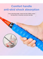 Whizz T20 2 PCS Badminton Racket Set for Family Game, School Sports, Lightweight with Full Cover for Indoor and Outdoor Play Beginners Level, Red Fatio General Trading